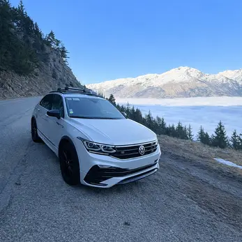 Taxi équipé pour circuler en hiver
